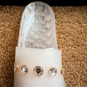 Karl Lagerfeld Paris clear frosted pvc